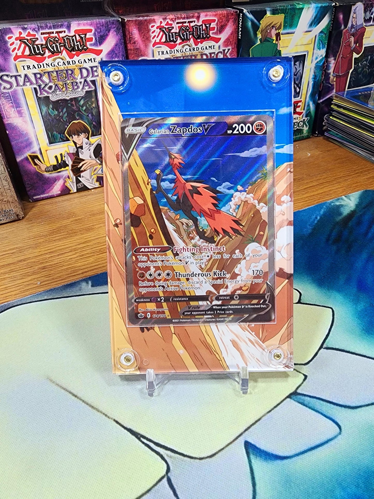 Pokemon Galarian Zapdos V Chilling Reign 174 Extended Artwork Case