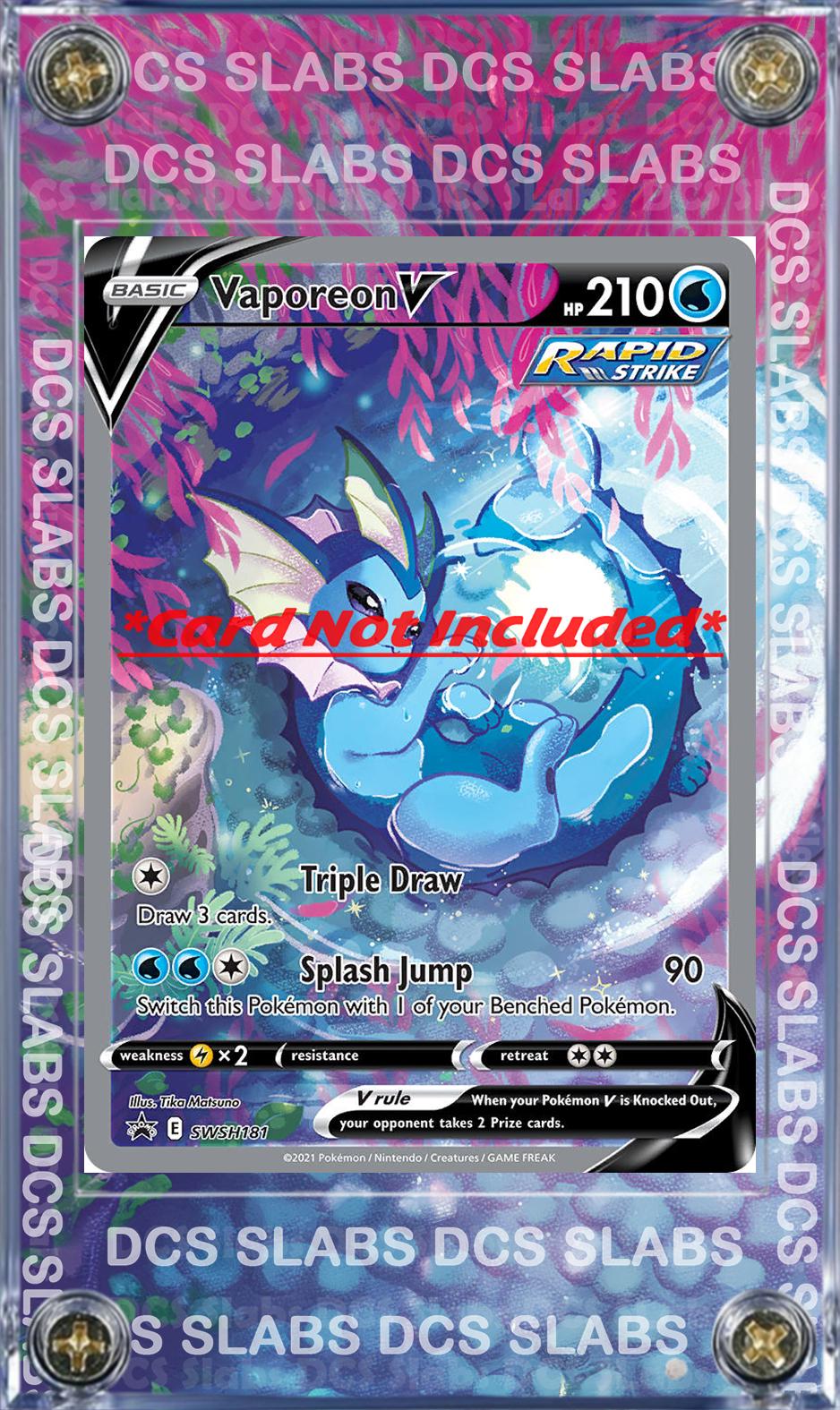 x6 Pokemon Jolteon Flareon Vaporeon VMAX & V Alt Art SWSH180 SWSH181 SWSH182 SWSH183 SWSH184 SWSH185 Promo Extended Artwork Cases