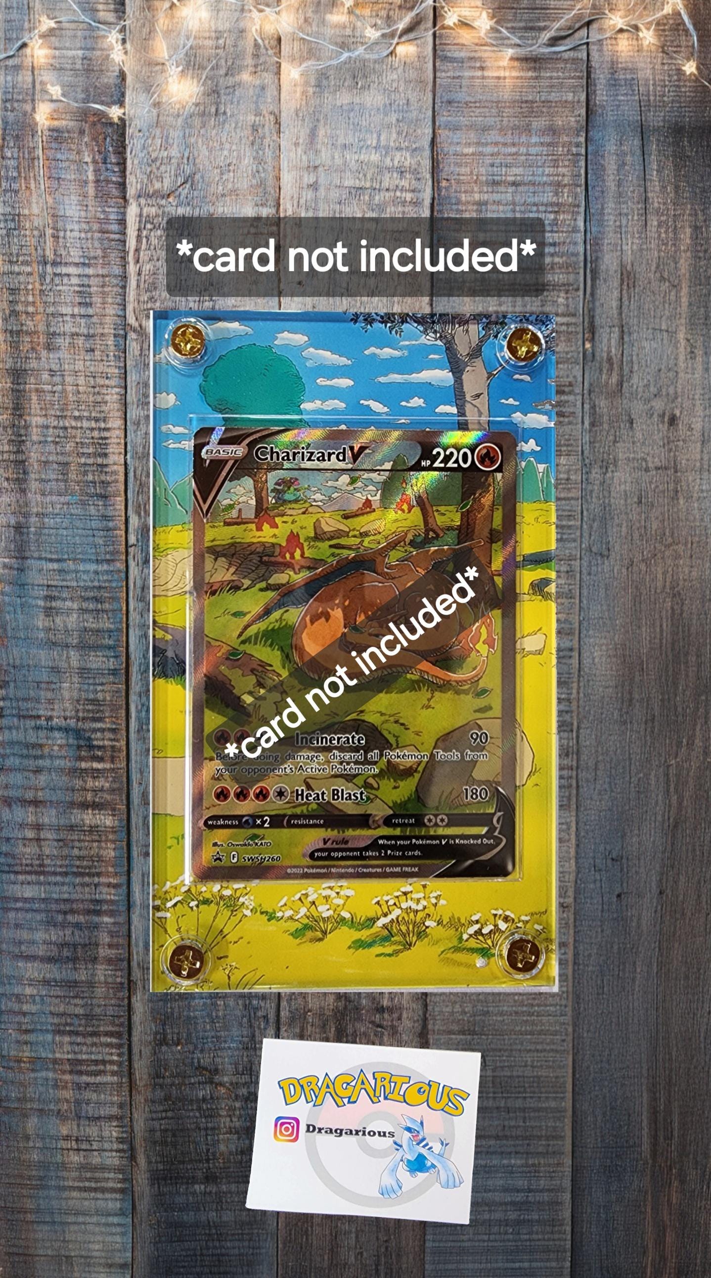 Pokemon Charizard V SWSH260 Promo Custom Display Case Slab Extended Artwork
