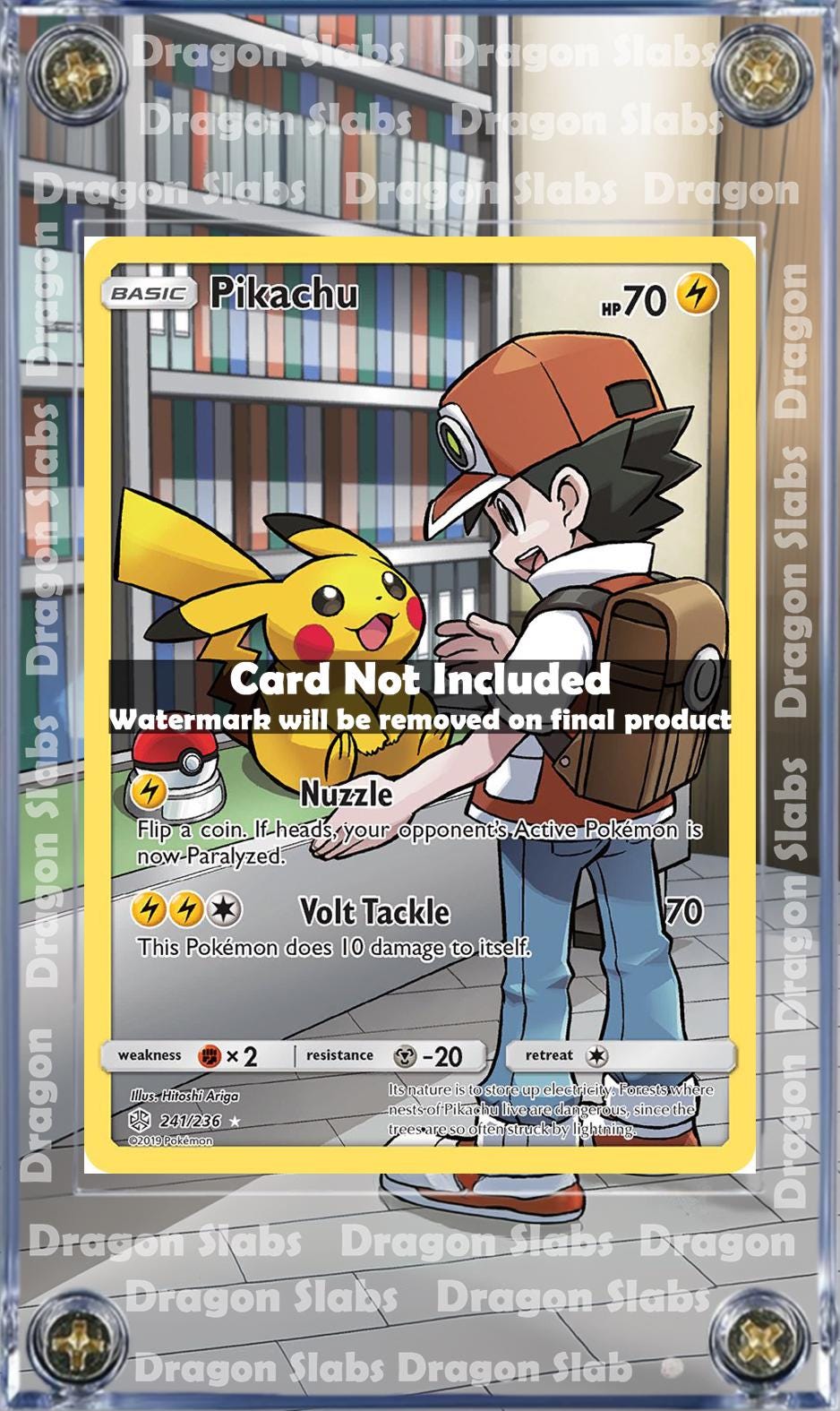 Pokemon Pikachu 241/236 Cosmic Eclipse Extended Artwork Case