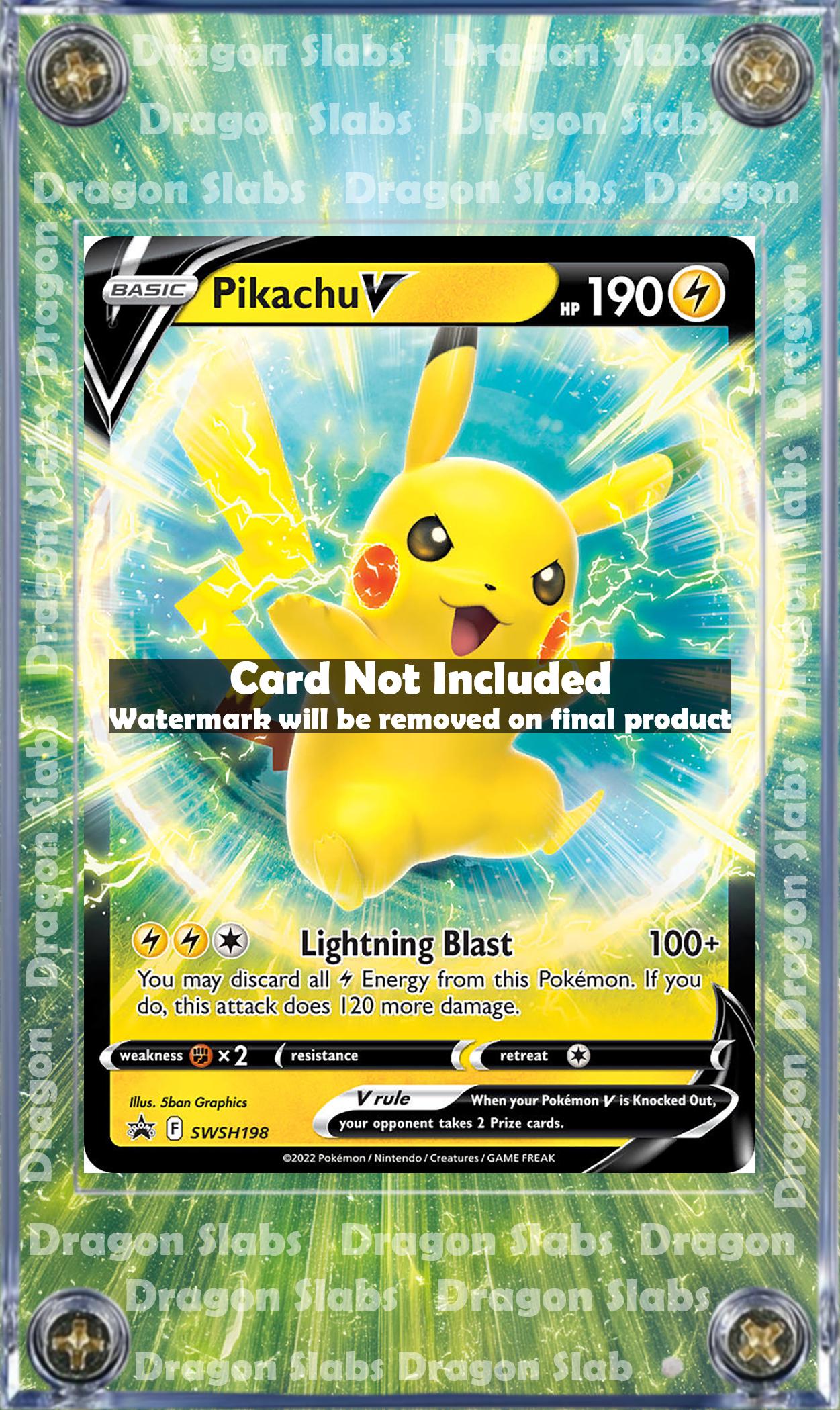Pokemon Pikachu V SWSH198 Promo Custom Extended Artwork Case