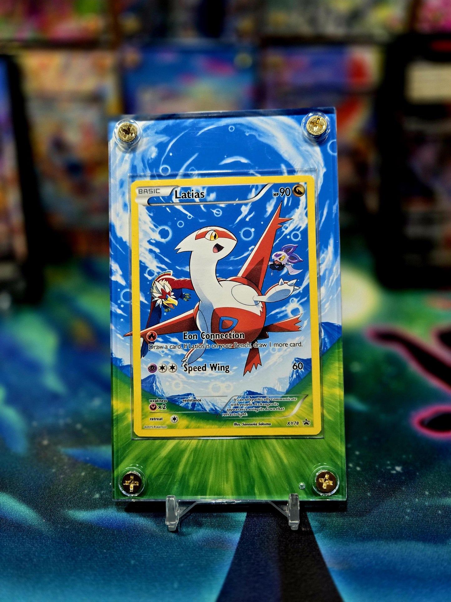 Pokemon Latias XY 78 Promo Extended Art Case