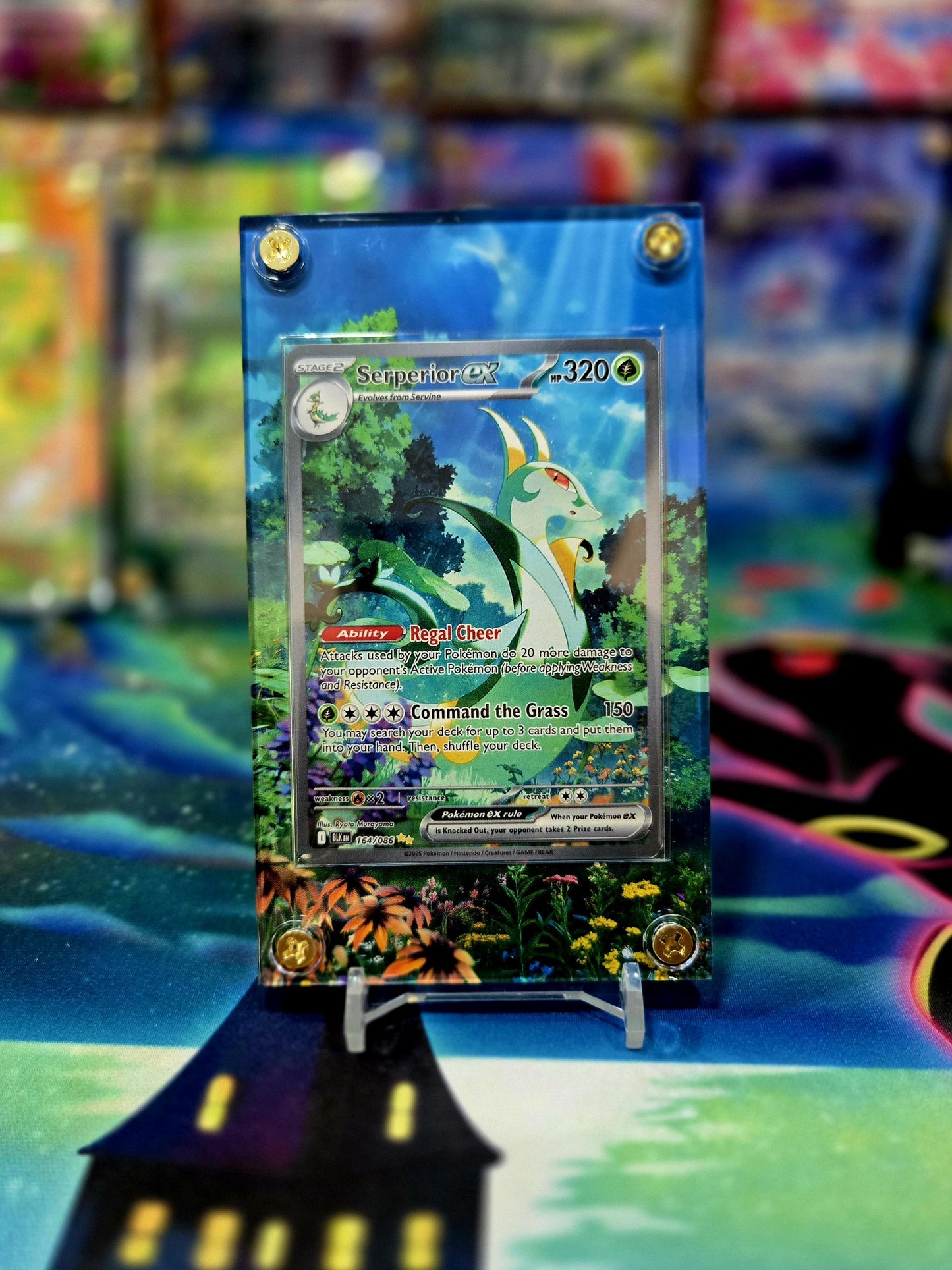 x3 Pokemon Snivy, Servine, Serperior EX SIR 167,087, 088 Black Bolt Extended Art Cases