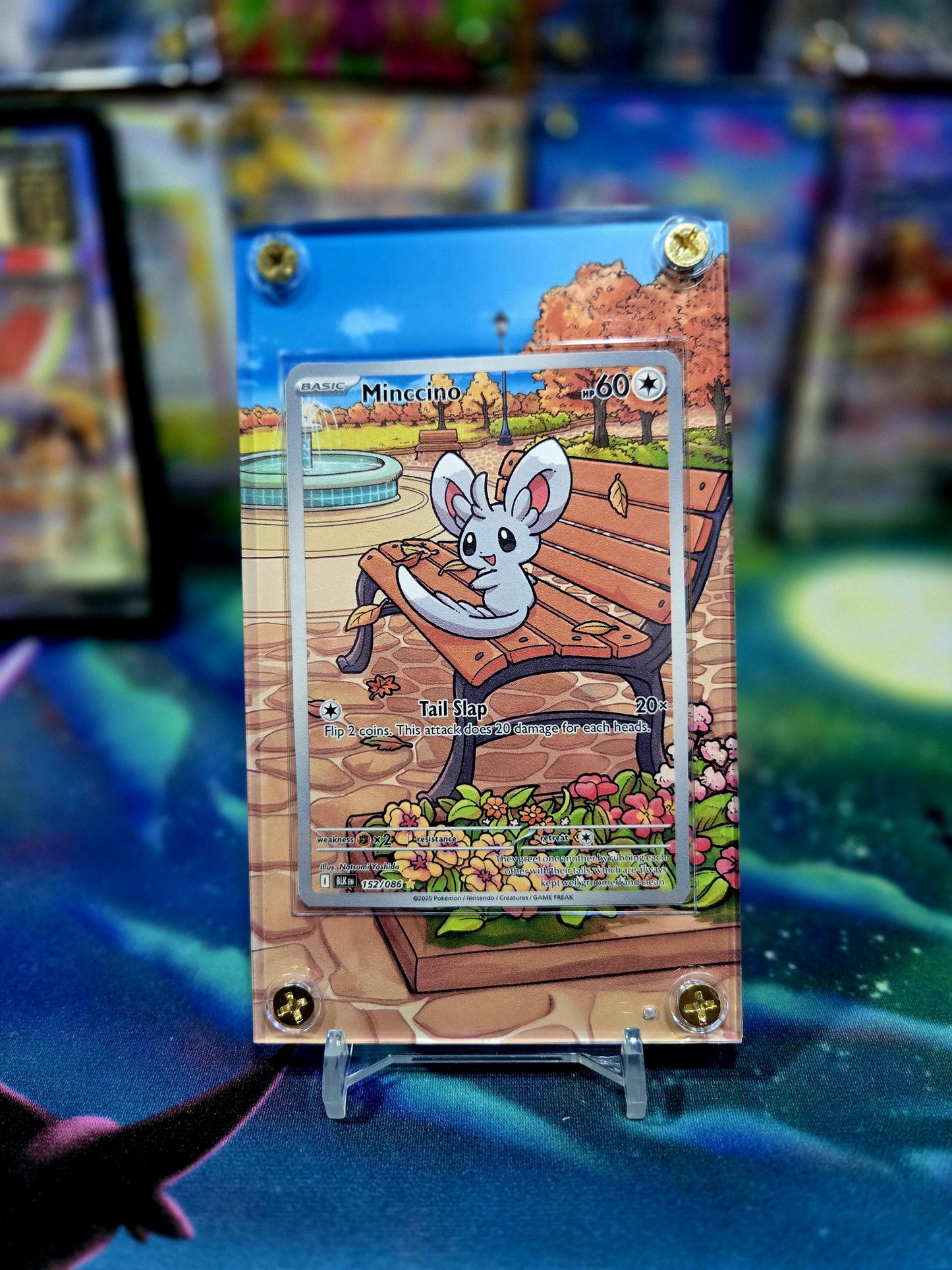Pokemon Minccino 152/086 IR Black Bolt Extended Art Case