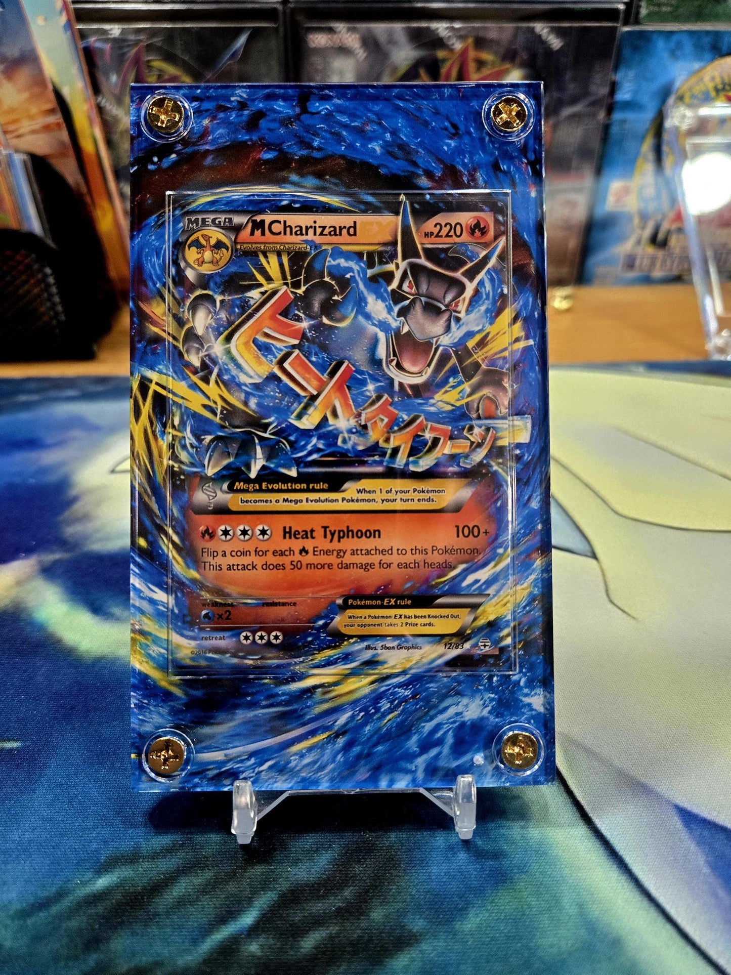 Pokemon M Charizard EX 12/83 Generations XY Custom Display Case Extended Artwork