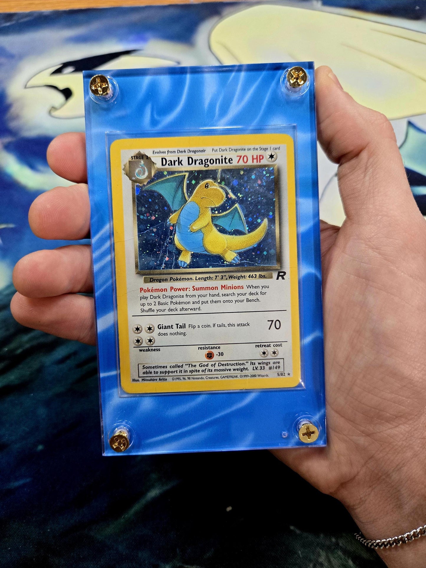 Pokemon Rocket Dark Dragonite 22/82 5/82 Extended Artwork Case