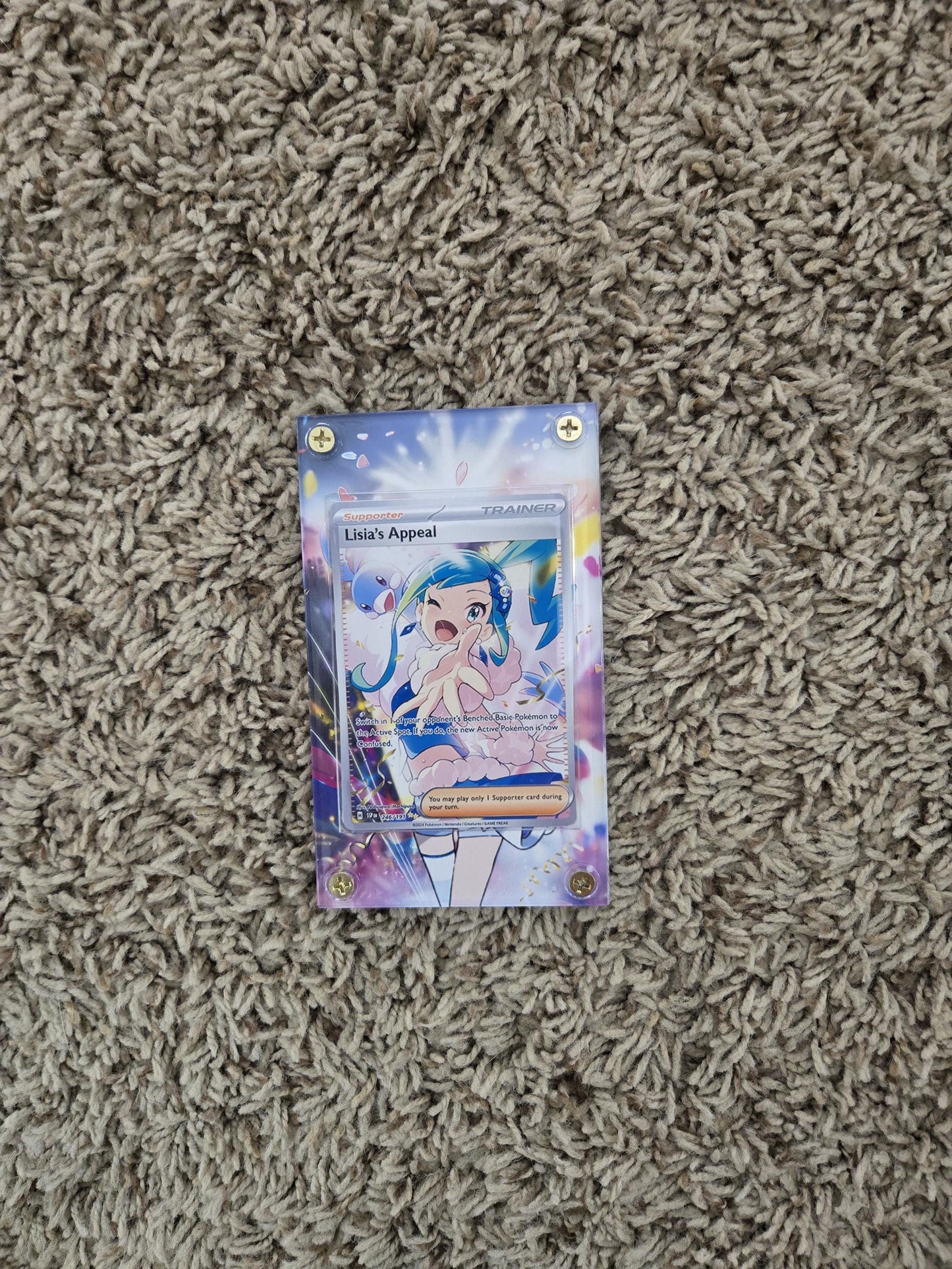 Pokemon Lisia's Appeal 246/191 SIR Surging Sparks Extended Artwork Case