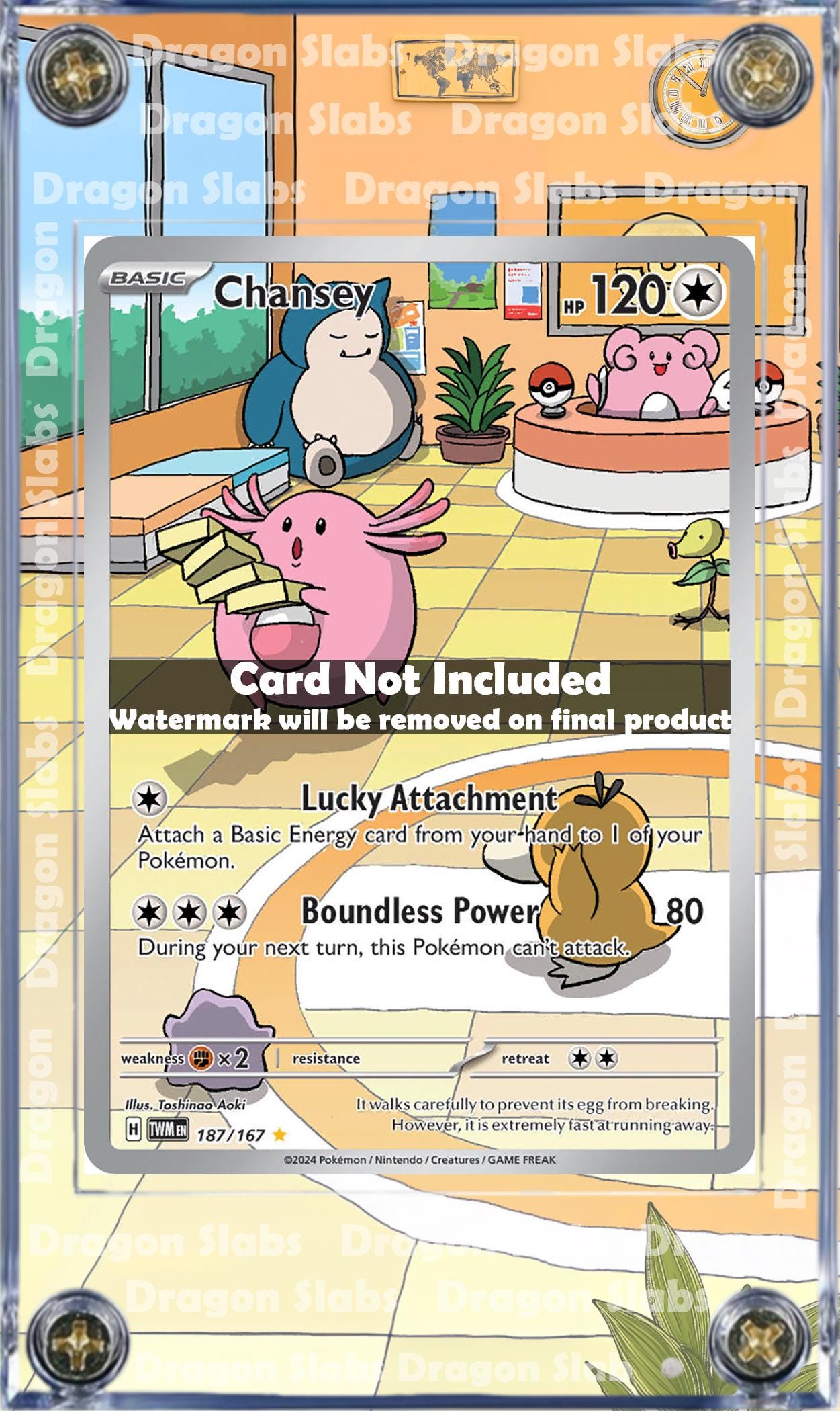 Pokemon Chansey IR 187/167 Twilight Masquerade Extended Artwork Case