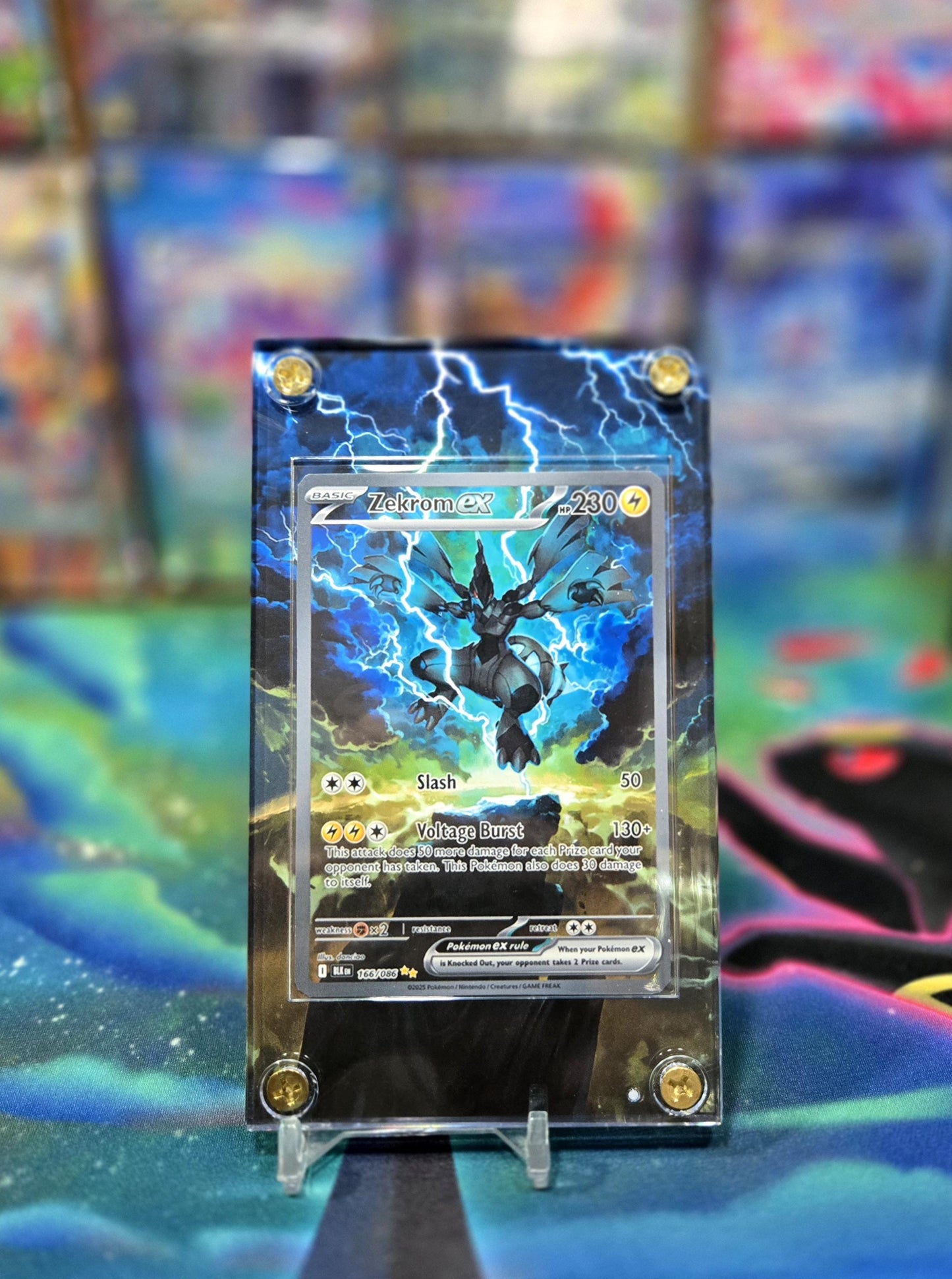 Pokemon Zekrom EX SIR Black Bolt 166/086 Extended Art Case