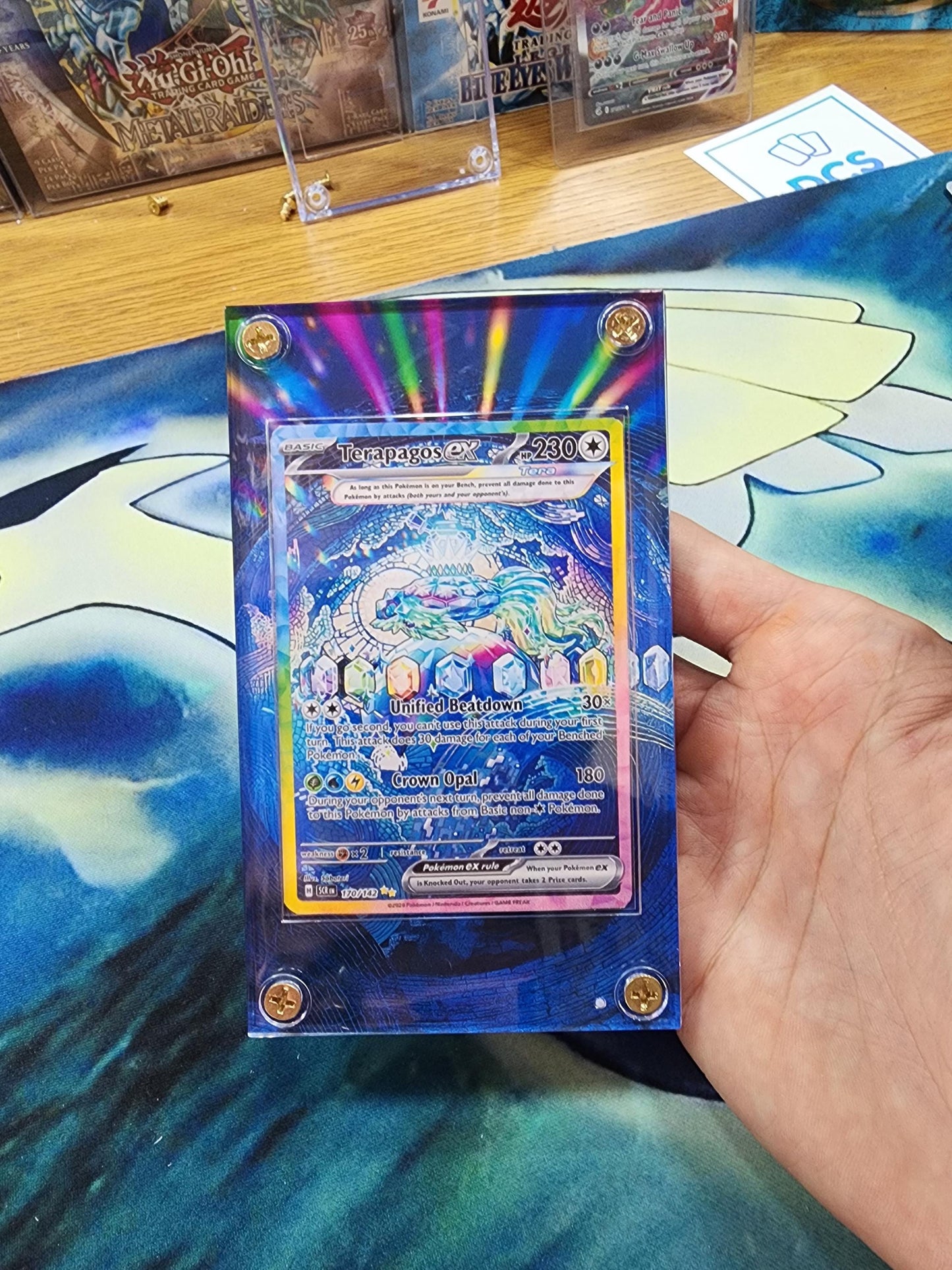Pokemon Terapagos EX SIR 170/142 Stellar Crown Extended Artwork Case