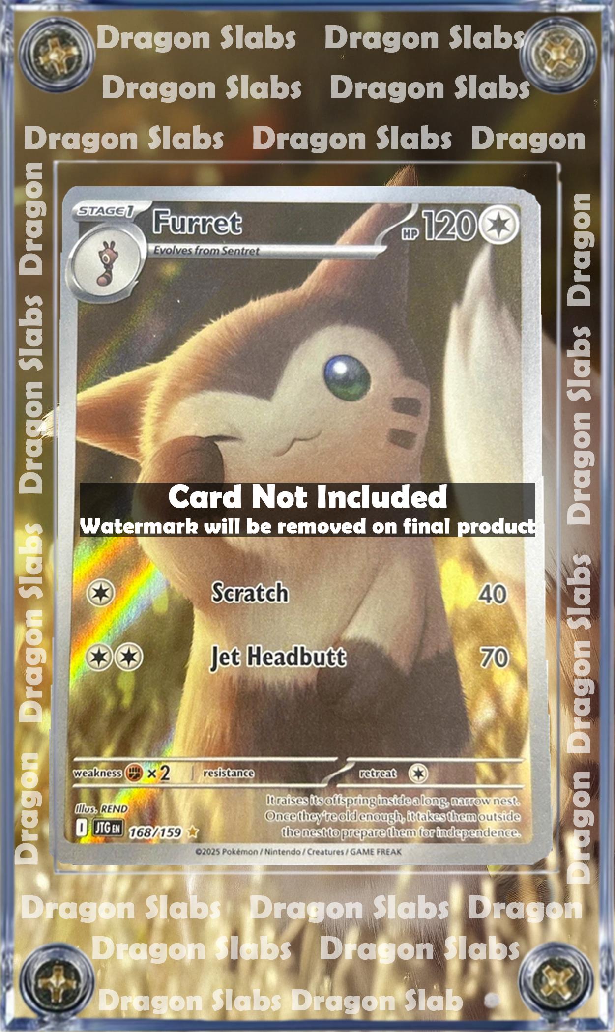 Pokemon Furret 168/159 Journey Together Extended Art Custom Case