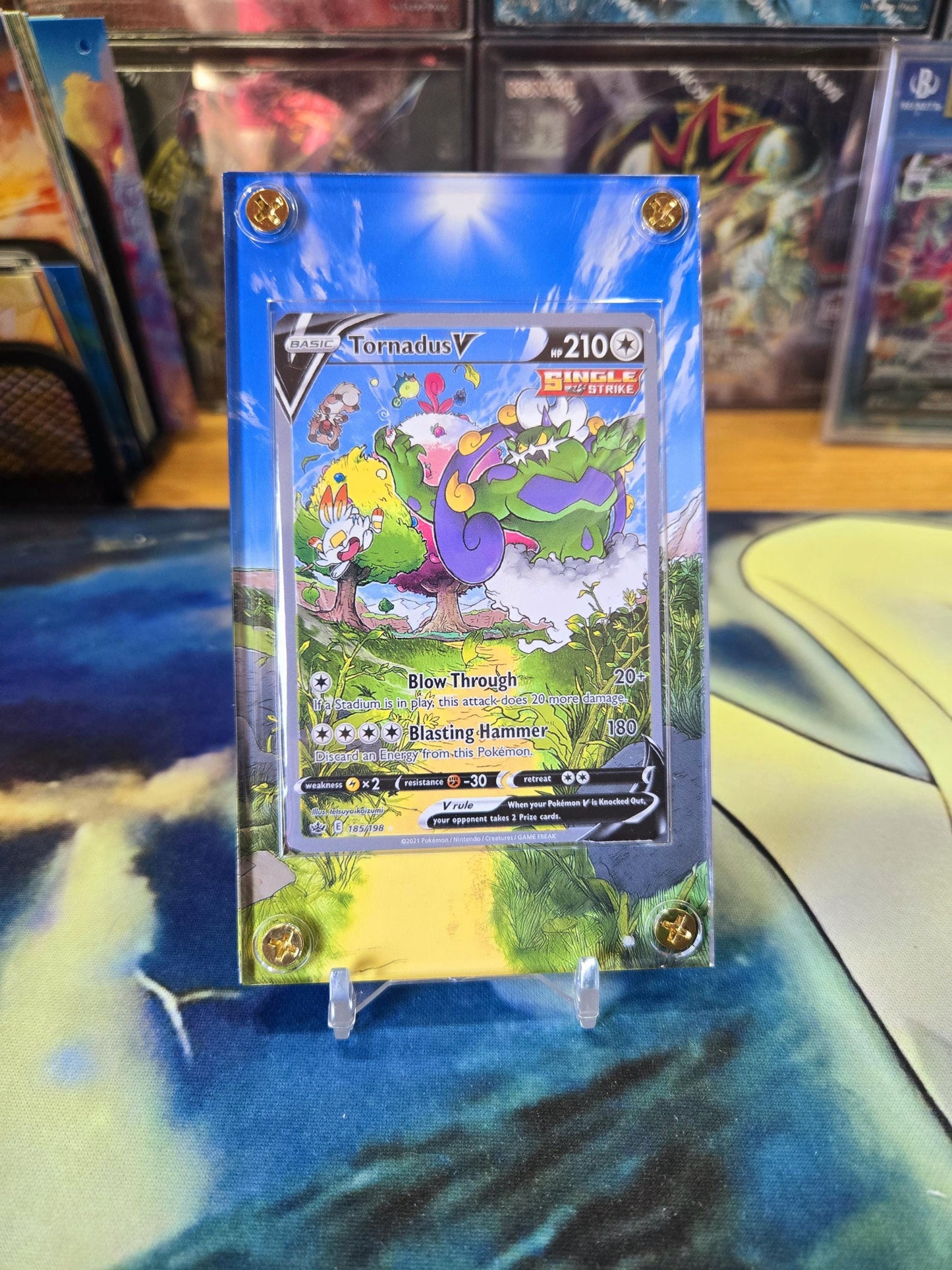 Pokemon Tornadus V 185/198 Chilling Reign Extended Artwork Case