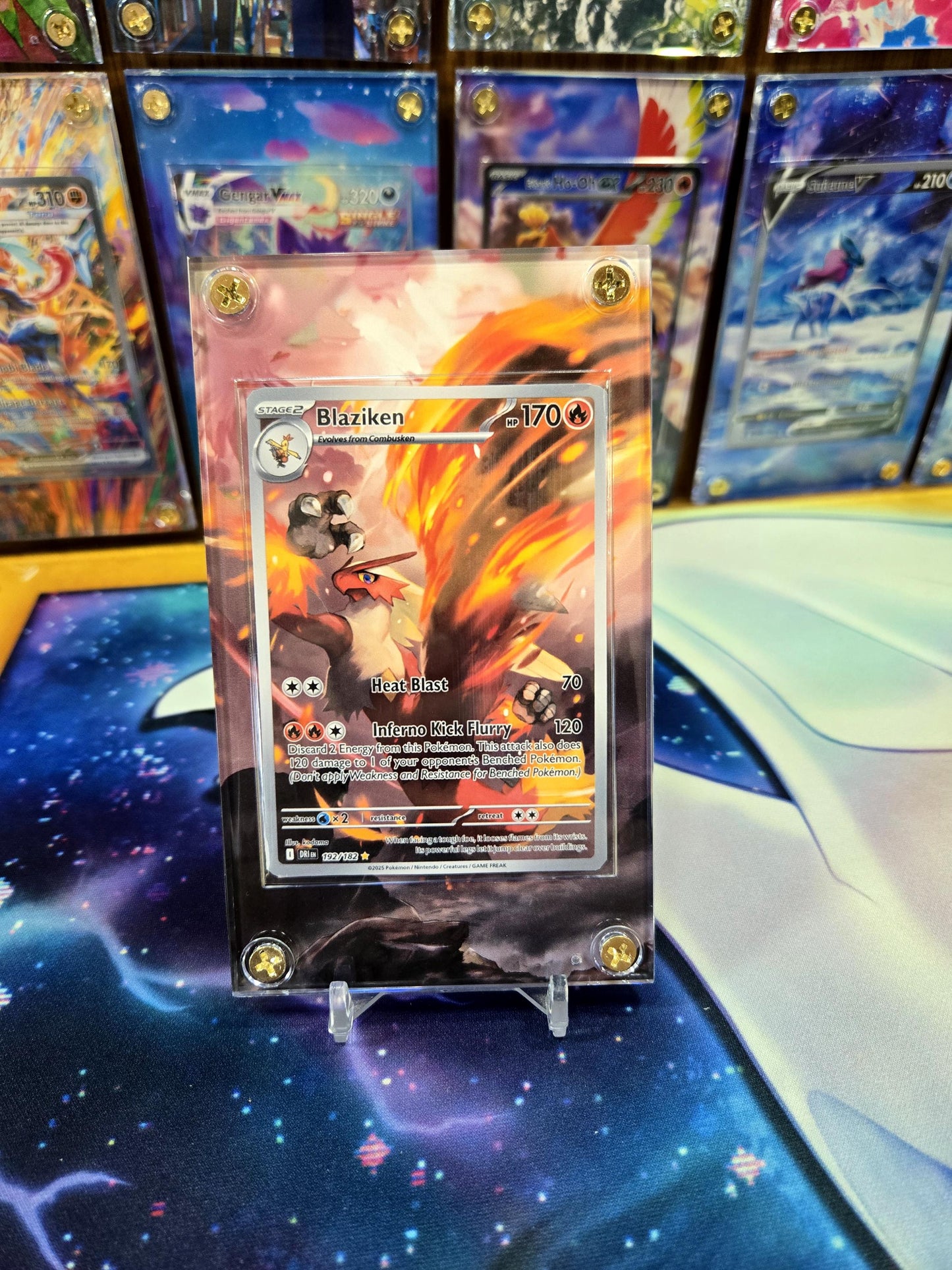 Pokemon Blaziken 192/182 191/182 Destined Rival Extended Art Case