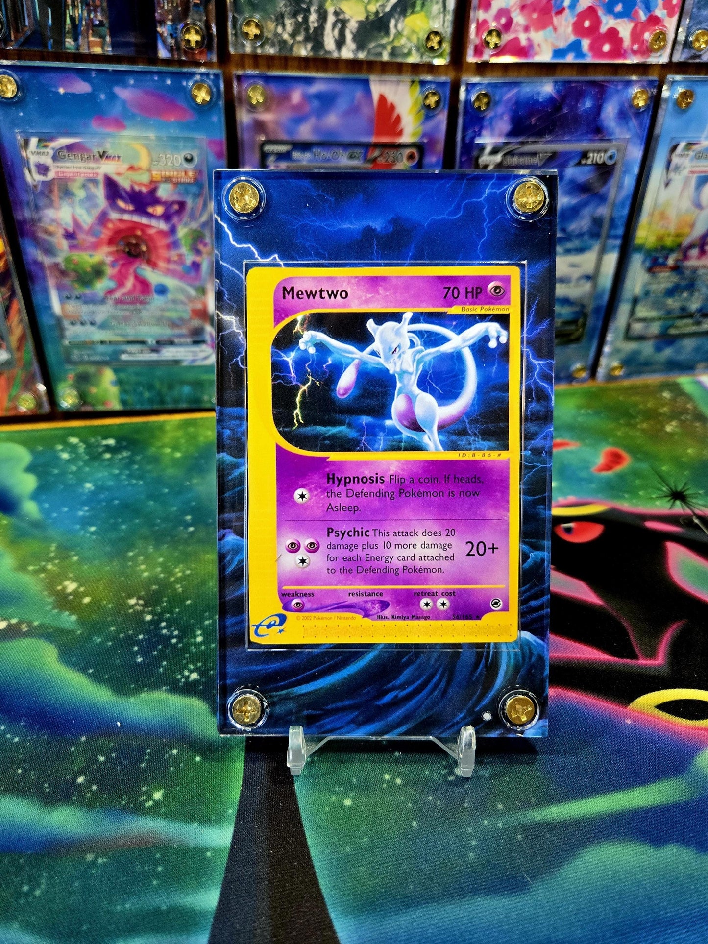 Pokemon Mewtwo 56/165 Expedition Base Extended Art Case