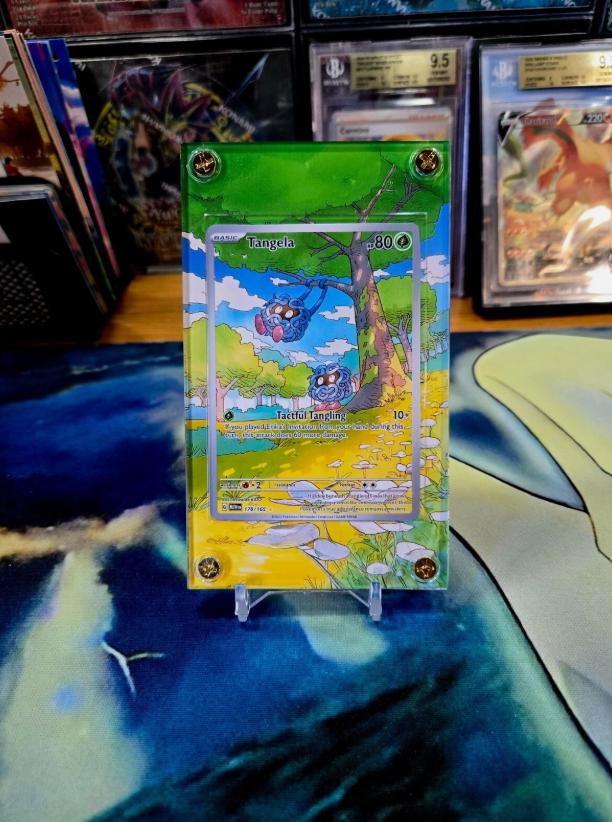 Pokemon 151 Tangela 178/165 Custom Display Case from Pokemon 151 Extended Artwork
