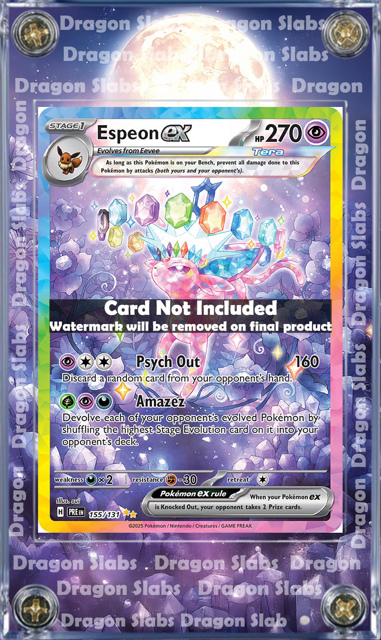 Pokemon Espeon EX SIR 155/131 Prismatic Evolutions Custom Case