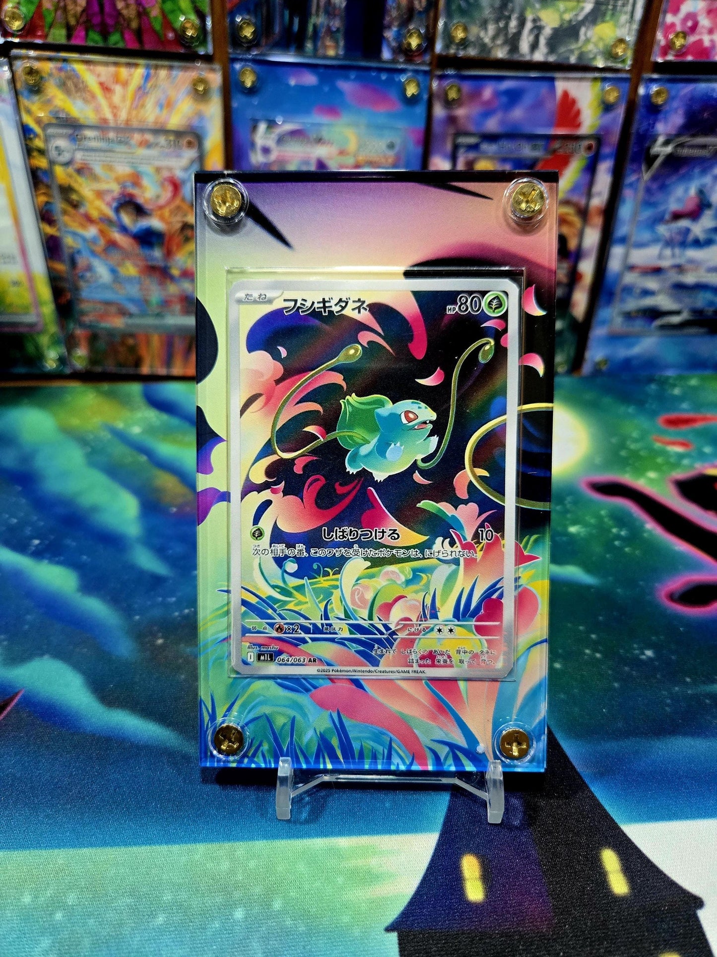 x2 Pokemon Bulbasaur Ivysaur AR 064 065 M1L Mega Brave Extended Artwork Cases