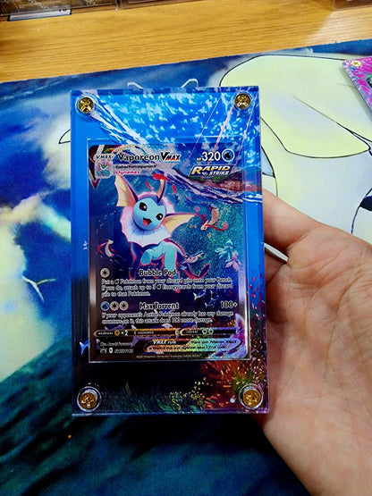x2 Pokemon Vaporeon VMAX & V Alt Art SWSH182 SWSH181 Promo Extended Artwork Cases