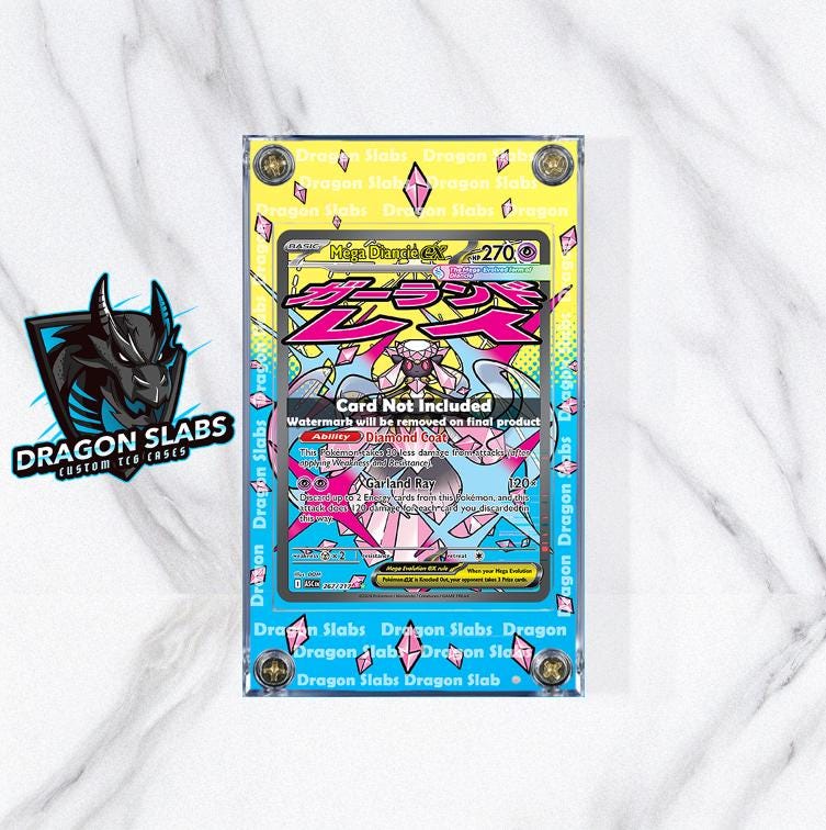Pokemon Mega Diancie EX 267/217 SIR Ascended Heroes Extended Artwork Case