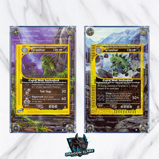 X2 Pokemon Tyranitar 66/165 29/165 Expedition Aquapolis Extended Artwork Cases