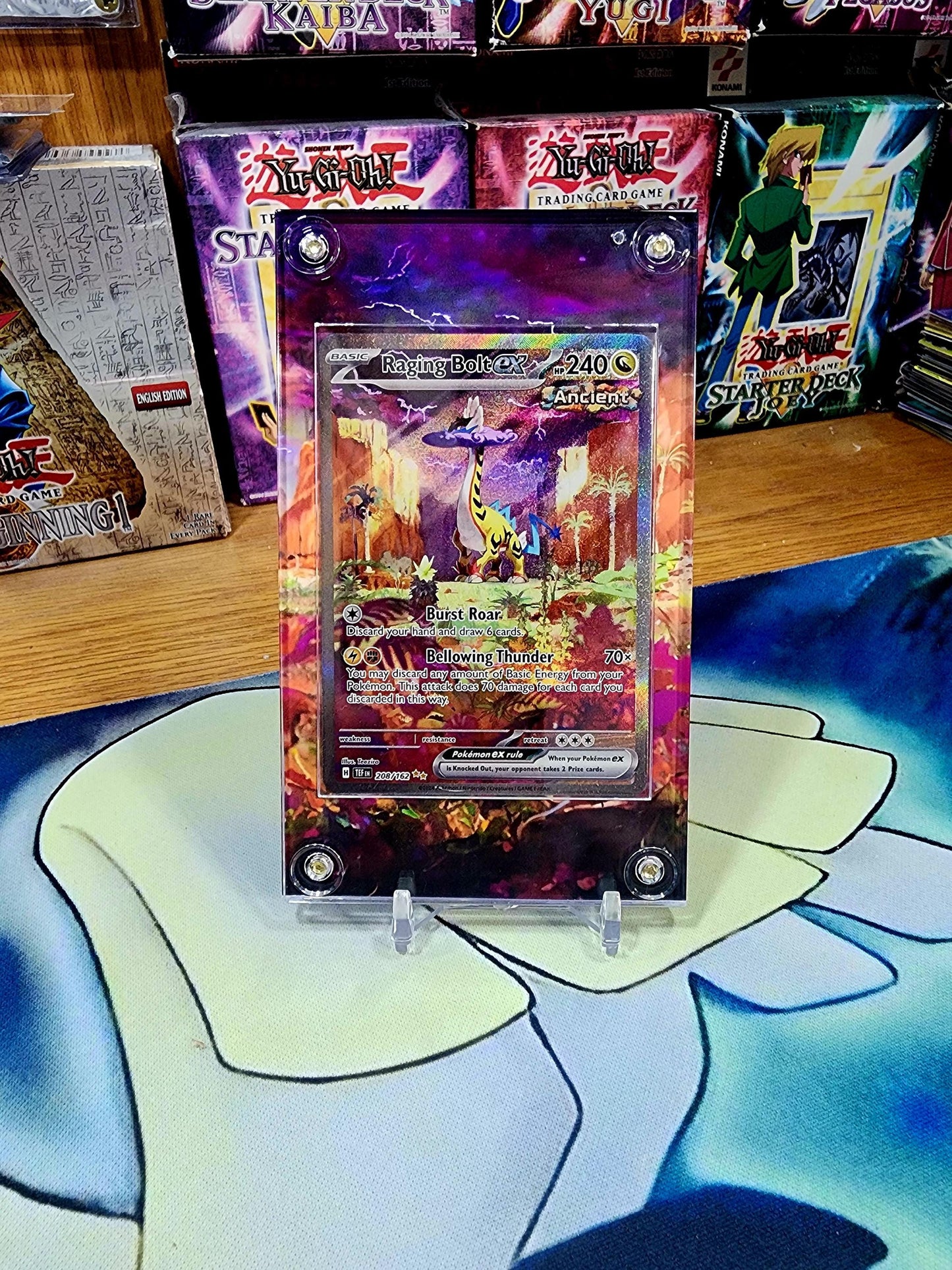 Pokemon Raging Bolt EX 208 Silver Tempest Extended Art Case
