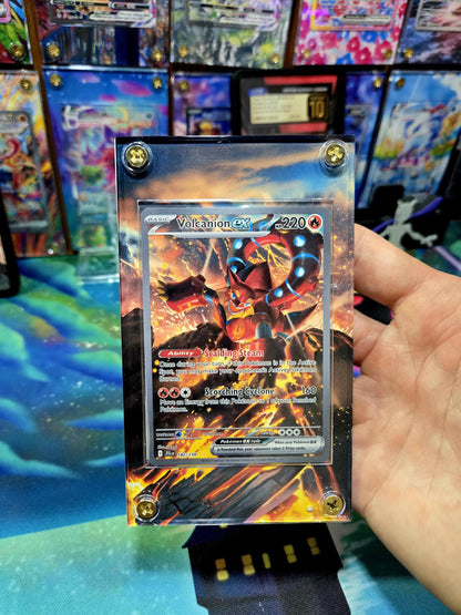 Pokemon Volcanion EX 182/159 184/159 Journey Together Extended Art Custom Case