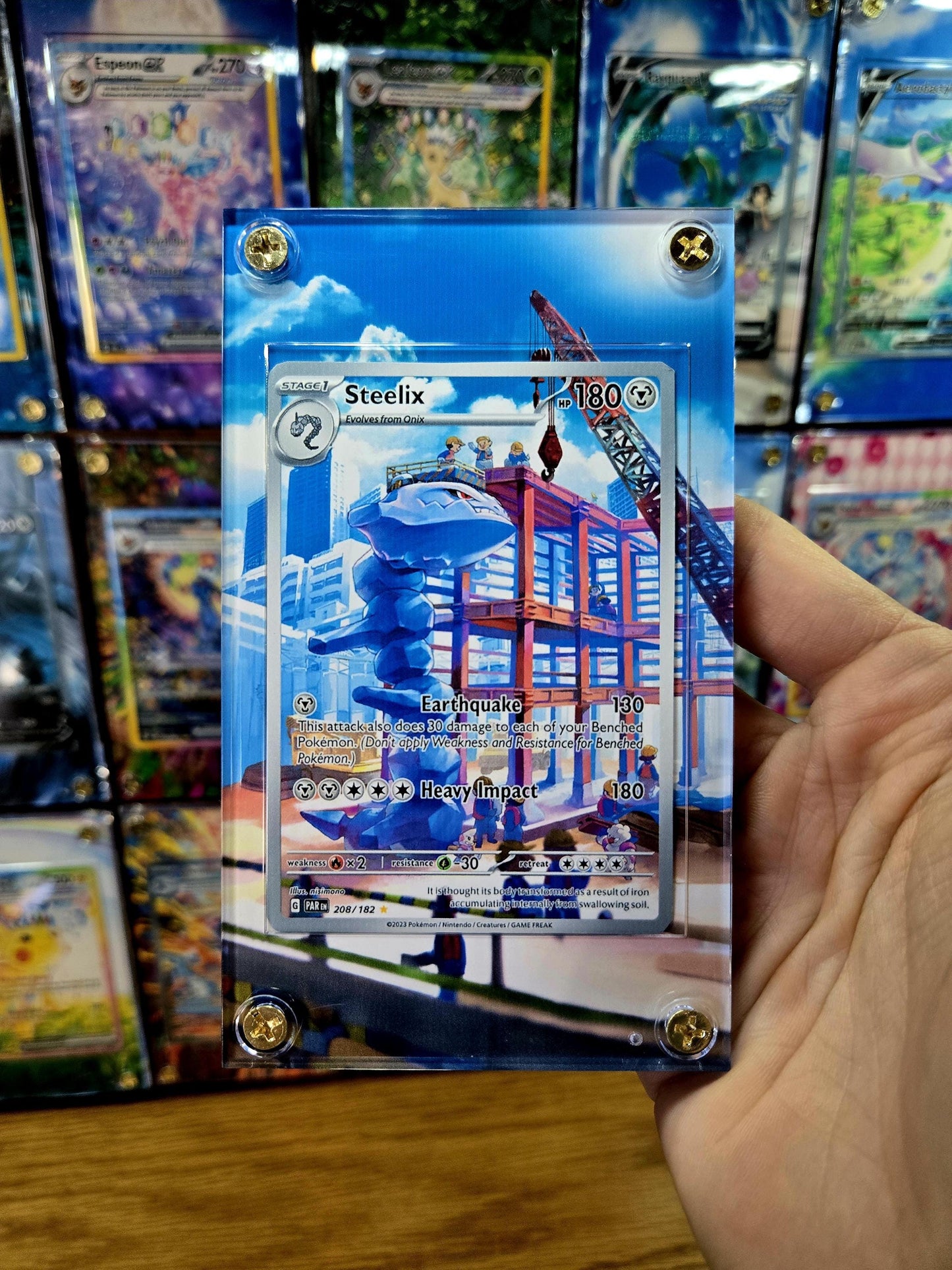 Pokemon Steelix 208/182 Paradox Rift Extended Artwork Case