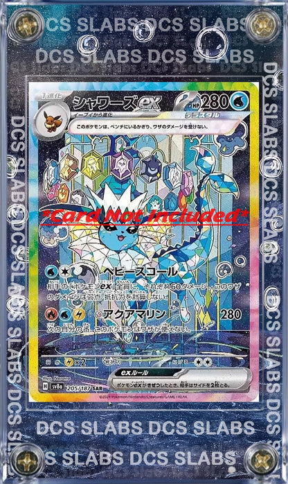 Pokemon Card Vaporeon EX SAR 205/187 sv8a Terastal Festival Pristmatic Evolutions Custom Case