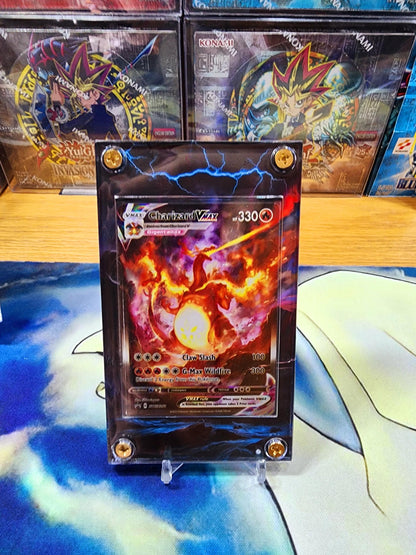 X3 Pokemon Charizard V Vstar Vmax SWSH260 261 262 Promo Custom Display Cases Extended Artwork
