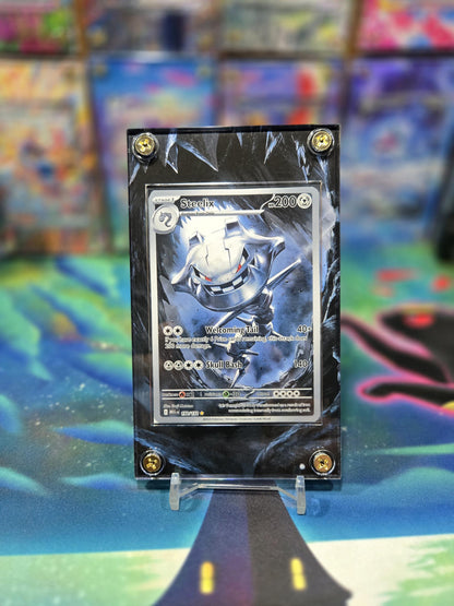 Pokemon Steelix 150/132 IR Mega Evolution Extended Art Custom Case