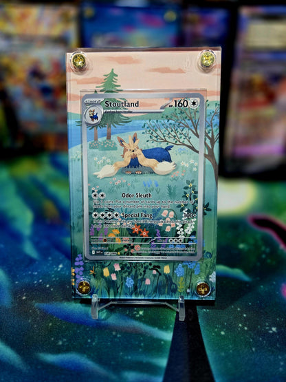 Pokemon Stoutland IR 156/086 White Flare Extended Art Case