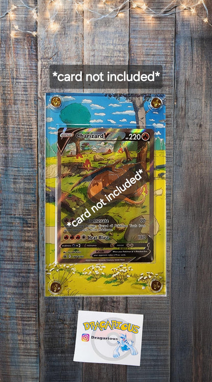 Pokemon Charizard V SWSH260 Promo Custom Display Case Slab Extended Artwork