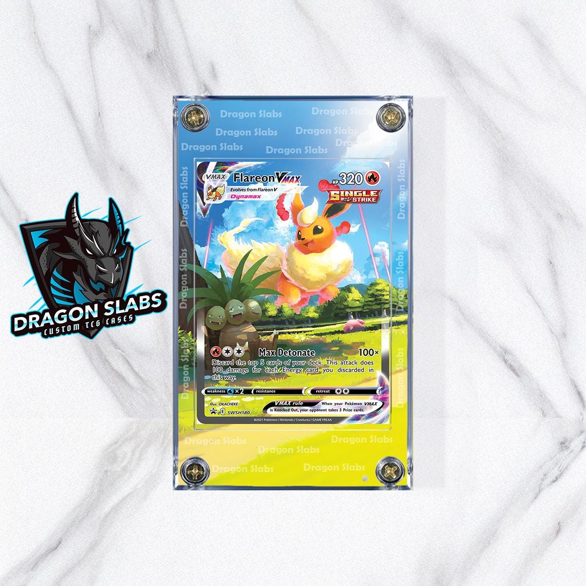 Pokemon Flareon VMAX Alt Art SWSH180 Extended Artwork Case
