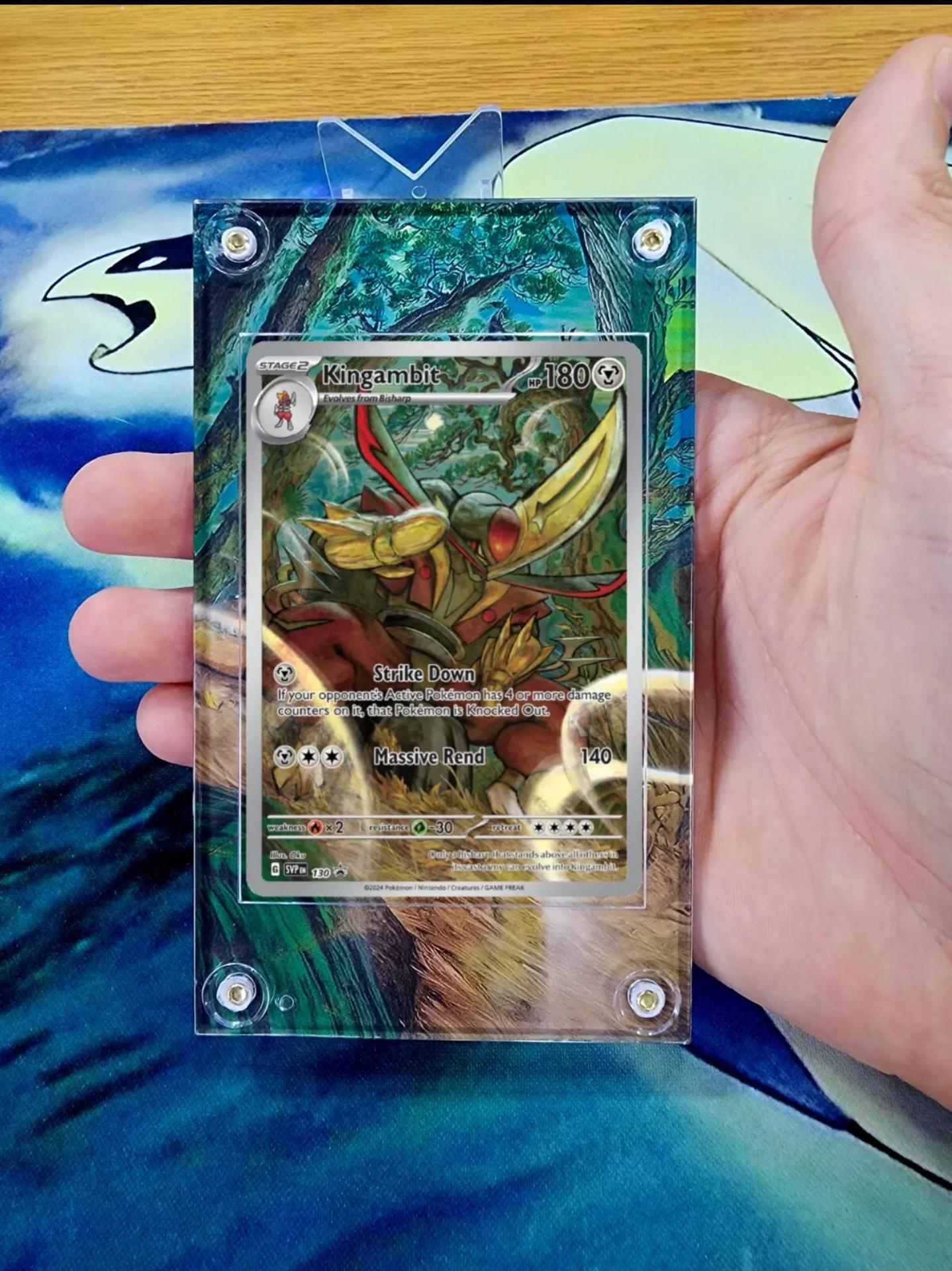 Pokemon Kingambit 130 Promo Shrouded Fable Extended Artwork Case