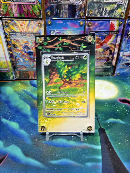 x2 Pokemon Deerling & Sawsbuck 091 092 IR White Flare Extended Art Cases
