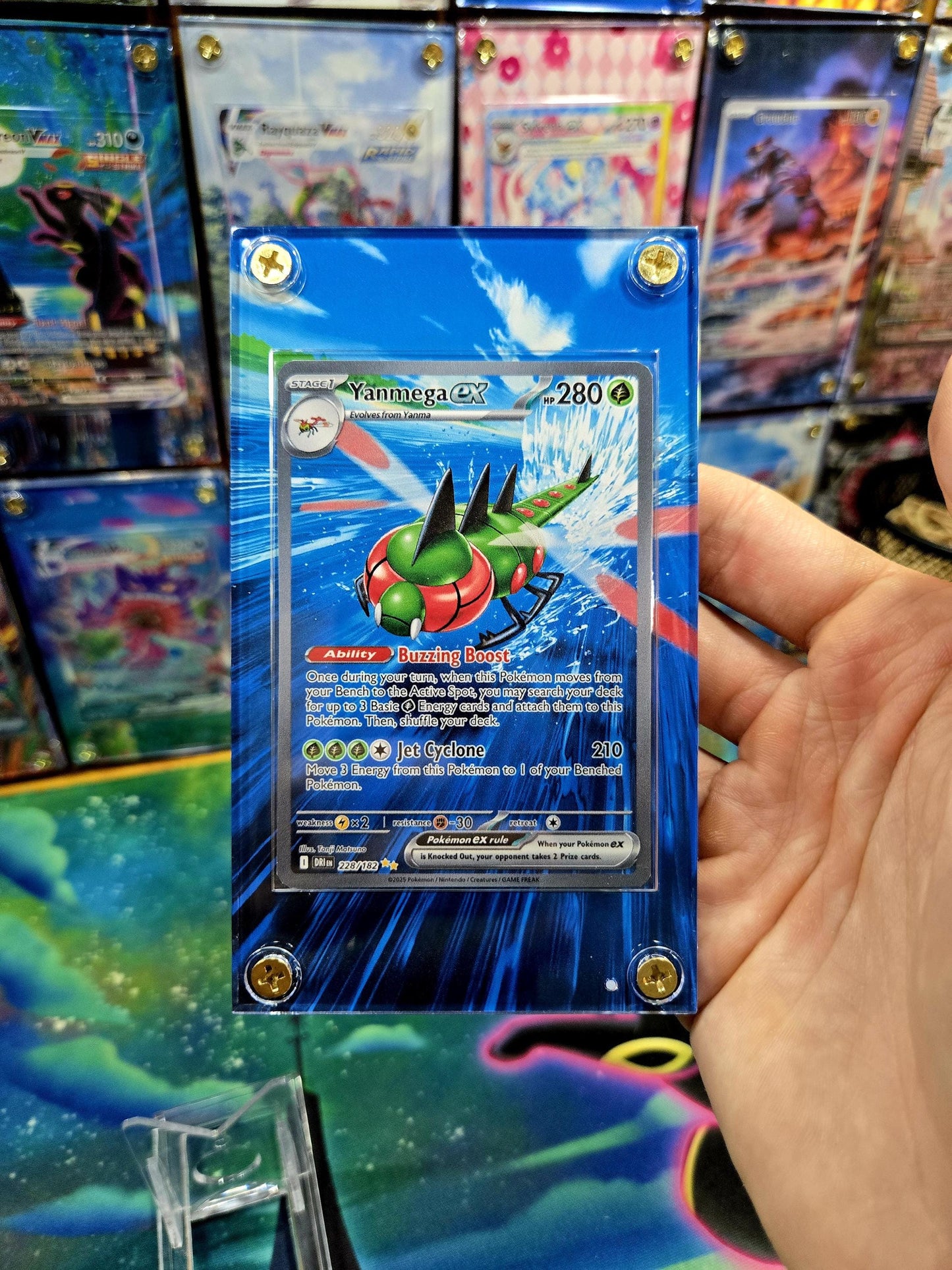 Pokemon Yanmega EX 228/182 Destined Rivals Extended Art Case