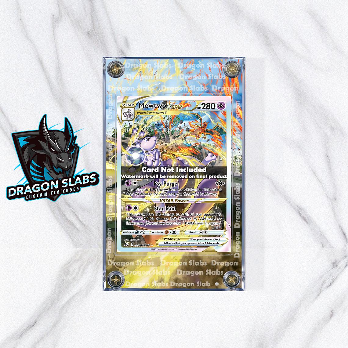 Pokemon Mewtwo Vstar GG40 Crown Zenith Custom Display Case Slab
