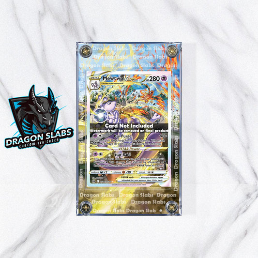 Pokemon Mewtwo Vstar GG40 Crown Zenith Custom Display Case Slab