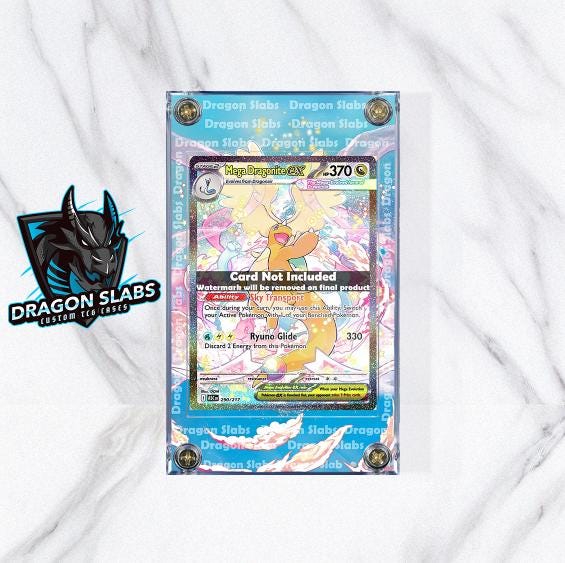 Pokemon Mega Dragonite EX 290/217 SIR Ascended Heroes Extended Artwork Case