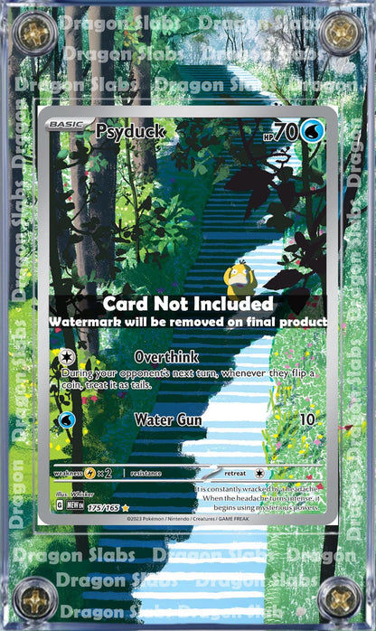 Pokemon 151 Psyduck IR 175/165 Custom Display Case from Pokemon 151 Extended Artwork