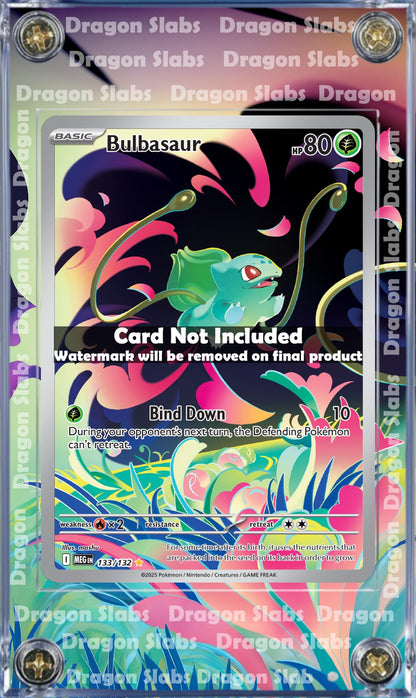 Pokemon Bulbasaur IR Mega Evolution 133/132 Extended Art Custom Case