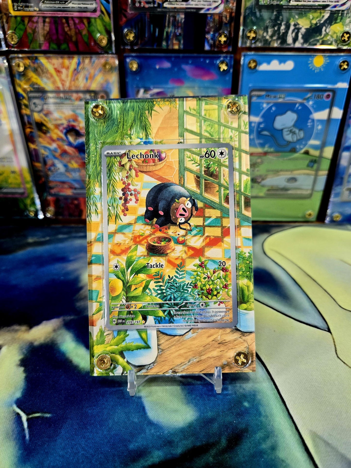 Pokemon Lechonk 209/197 Obsidian Flames Extended Artwork Custom Case