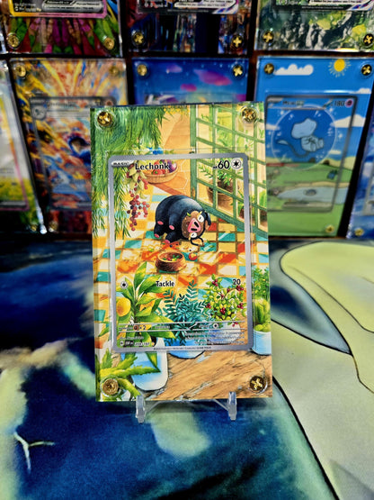 Pokemon Lechonk 209/197 Obsidian Flames Extended Artwork Custom Case