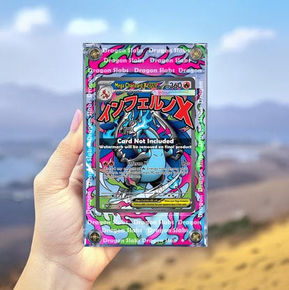 x2 Pokemon Mega Charizard X EX SIR 125 023 Phantasmal Flames Extended Artwork Cases