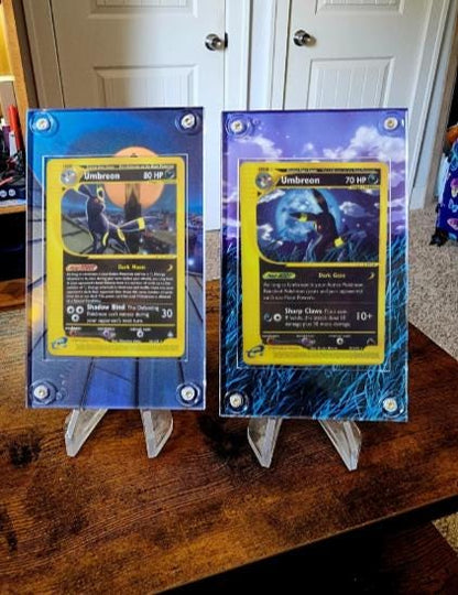 x2 Pokemon Umbreon Aquapolis & Skyridge 41/147 32/144 Extended Artwork Cases