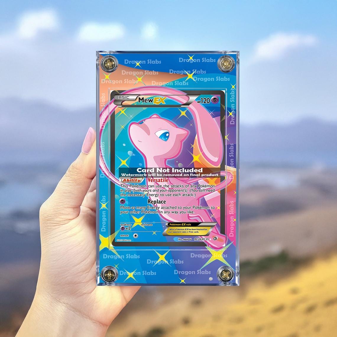 Pokemon Mew EX RC24 Generations Radiant Collection Extended Artwork Case