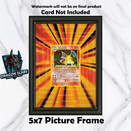 Charizard Base Set Pokemon Extended Art Frame 5x7 Frame