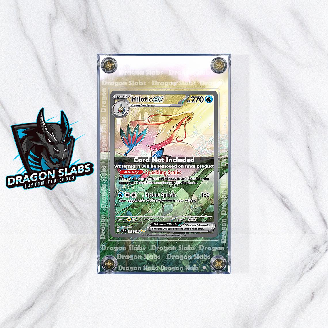 Pokemon Milotic EX 237/191 IR Custom Display Case from Surging Sparks Extended Artwork