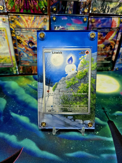 x3 Litwick Lampent Chandelure IR 101 102 103 set Black Bolt Extended Artwork Cases