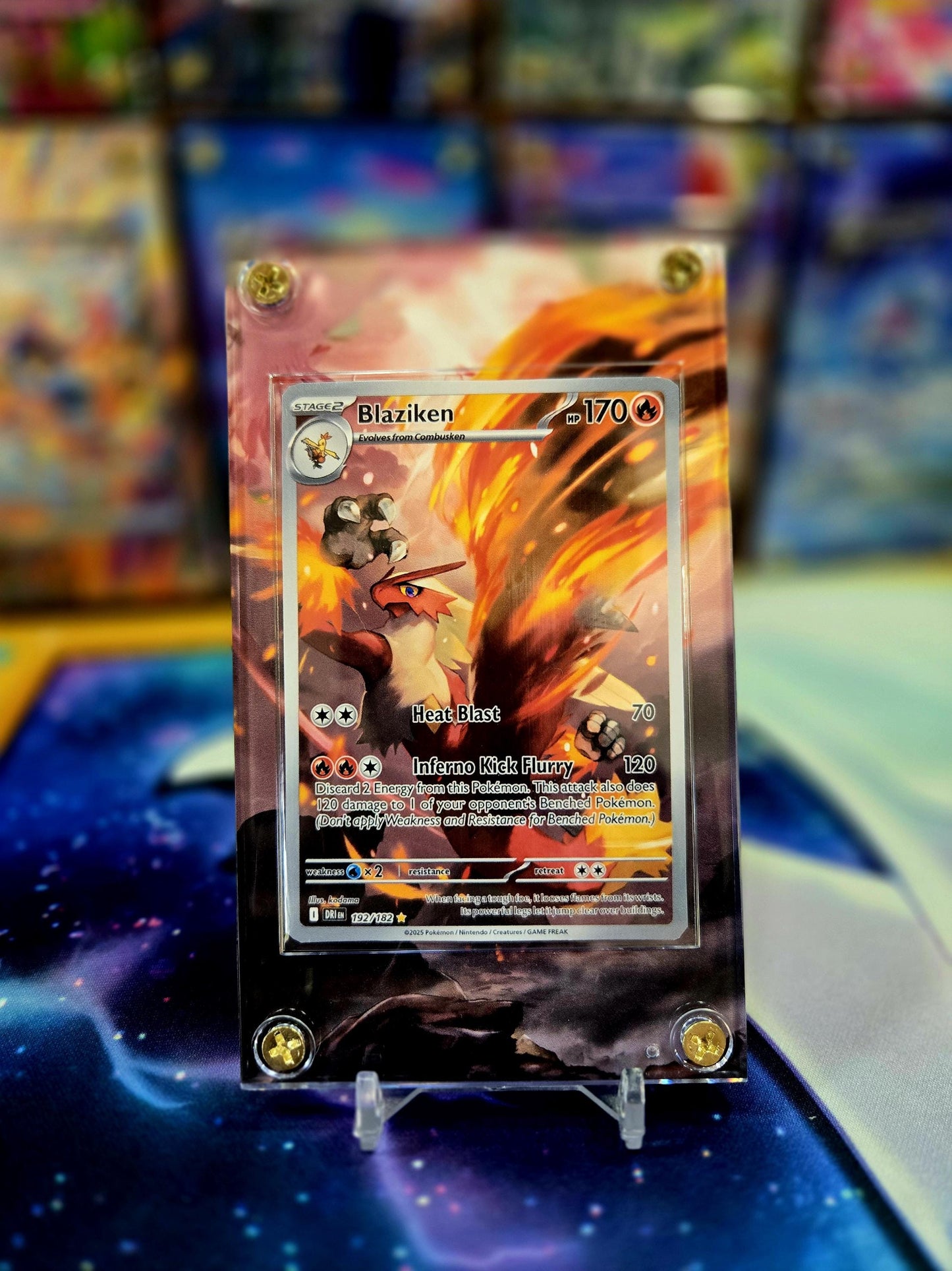 Pokemon Blaziken 192/182 191/182 Destined Rival Extended Art Case